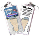 Orange Beach FootWhere® Souvenir Zipper-Pull. Made in USA - FootWhere® Souvenir Shop