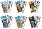 Ocean Beach FootWhere® Souvenir Fridge Magnets. 6 Piece Set. Made in USA-FootWhere® Souvenirs
