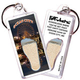 Ocean City FootWhere® Souvenir Keychain. Made in USA-FootWhere® Souvenirs