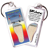 Ocean City FootWhere® Souvenir Keychain. Made in USA-FootWhere® Souvenirs