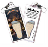 Ocean City FootWhere® Souvenir Zipper-Pull. Made in USA-FootWhere® Souvenirs