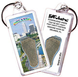 Orlando FootWhere® Souvenir Keychain. Made in USA-FootWhere® Souvenirs