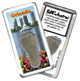 Orlando FootWhere® Souvenir Magnet. Made in USA-FootWhere® Souvenirs