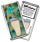 Palm Beach, FL FootWhere® Souvenir Fridge Magnet. Made in USA-FootWhere® Souvenirs