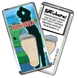 Palm Beach, FL FootWhere® Souvenir Fridge Magnet. Made in USA-FootWhere® Souvenirs