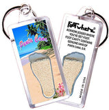 Punta Cana FootWhere® Souvenir Keychains. 6 Piece Set. Made in USA - FootWhere® Souvenir Shop