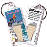 Panama City, FL FootWhere® Souvenir Key Chain. Made in USA-FootWhere® Souvenirs