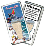 Panama City, FL FootWhere® Souvenir Fridge Magnet. Made in USA-FootWhere® Souvenirs