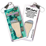 Punta Cana FootWhere® Souvenir Zipper-Pull. Made in USA-FootWhere® Souvenirs