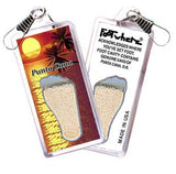 Punta Cana FootWhere® Souvenir Zipper-Pull. Made in USA-FootWhere® Souvenirs