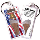 Philadelphia FootWhere® Souvenir Keychain. Made in USA-FootWhere® Souvenirs