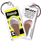 Pittsburgh FootWhere® Souvenir Keychains. 6 Piece Set. Made in USA - FootWhere® Souvenir Shop