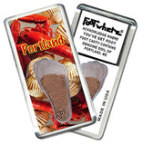 Portland, ME FootWhere® Souvenir Fridge Magnet. Made in USA-FootWhere® Souvenirs