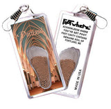 Portland, ME FootWhere® Souvenir Zipper-Pull. Made in USA-FootWhere® Souvenirs