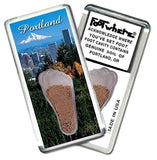 Portland, OR FootWhere® Souvenir Fridge Magnet. Made in USA-FootWhere® Souvenirs