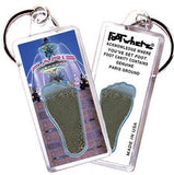 Paris FootWhere® Souvenir Key Chain. Made in USA-FootWhere® Souvenirs