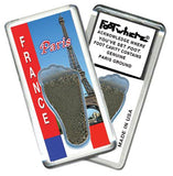 Paris FootWhere® Souvenir Fridge Magnets. 6 Piece Set. Made in USA