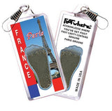 Paris FootWhere® Souvenir Zipper-Pull. Made in USA-FootWhere® Souvenirs