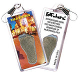 Palm Springs FootWhere® Souvenir Zipper-Pull. Made in USA-FootWhere® Souvenirs