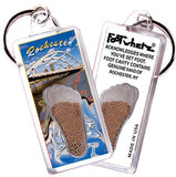 Rochester FootWhere® Souvenir Keychains. 6 Piece Set. Made in USA-FootWhere® Souvenirs