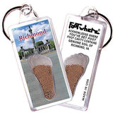 Richmond FootWhere® Souvenir Keychains. 6 Piece Set. Made in USA-FootWhere® Souvenirs