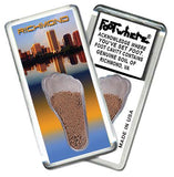 Richmond, VA FootWhere® Souvenir Fridge Magnet. Made in USA-FootWhere® Souvenirs