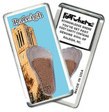 Raleigh FootWhere® Souvenir Fridge Magnet. Made in USA-FootWhere® Souvenirs