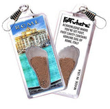 Rome, Italy FootWhere® Souvenir Zipper-Pull. Made in USA-FootWhere® Souvenirs