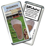 Sacramento FootWhere® Souvenir Fridge Magnet. Made in USA-FootWhere® Souvenirs