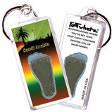 Saudi Arabia FootWhere® Souvenir Key Chain. Made in USA-FootWhere® Souvenirs