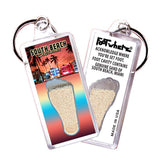 South Beach Miami FootWhere® Souvenir Keychains. 6 Piece Set. Made in USA - FootWhere® Souvenir Shop
