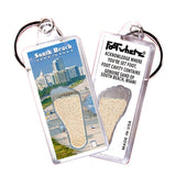 South Beach Miami FootWhere® Souvenir Keychain. 72 pieces/ 6 assorted styles.