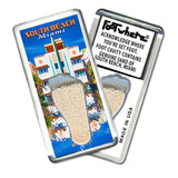 South Beach Miami FootWhere® Souvenir Fridge Magnets. 6 Piece Set. Made in USA - FootWhere® Souvenir Shop