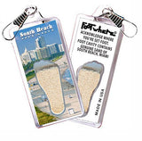 South Beach Miami FootWhere® Souvenir Zipper-Pulls. 6 Piece Set. Made in USA - FootWhere® Souvenir Shop