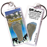 Charleston, SC FootWhere® Souvenir Keychains. 6 Piece Set. Made in USA-FootWhere® Souvenirs