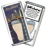 San Diego FootWhere® Souvenir Fridge Magnet. Made in USA-FootWhere® Souvenirs