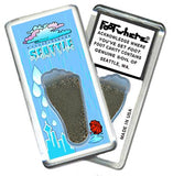 Seattle FootWhere® Souvenir Fridge Magnets. 6 Piece Set. Made in USA - FootWhere® Souvenir Shop