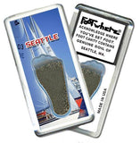 Seattle FootWhere® Souvenir Fridge Magnet. Made in USA-FootWhere® Souvenirs