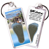 San Francisco FootWhere® Souvenir Key Chain. Made in USA-FootWhere® Souvenirs