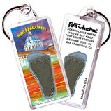 San Francisco FootWhere® Souvenir Key Chain. Made in USA-FootWhere® Souvenirs