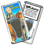 San Francisco FootWhere® Souvenir Fridge Magnet. Made in USA-FootWhere® Souvenirs