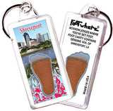 Shreveport FootWhere® Souvenir Key Chain. Made in USA-FootWhere® Souvenirs