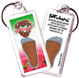 Shreveport FootWhere® Souvenir Keychain. 72 pieces / 6 assorted styles.