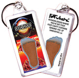 Shreveport FootWhere® Souvenir Keychain. 72 pieces / 6 assorted styles.