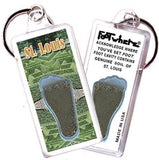 St. Louis FootWhere® Souvenir Keychain. Made in USA-FootWhere® Souvenirs