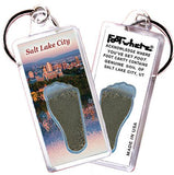 Salt Lake City FootWhere® Souvenir Keychains. 6 Piece Set. Made in USA - FootWhere® Souvenir Shop