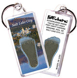 Salt Lake City FootWhere® Souvenir Keychains. 6 Piece Set. Made in USA - FootWhere® Souvenir Shop