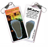 Salt Lake City FootWhere® Souvenir Zipper-Pulls. 6 Piece Set. Made in USA - FootWhere® Souvenir Shop