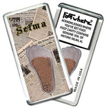 Selma, AL FootWhere® Souvenir Magnet. Made in USA-FootWhere® Souvenirs