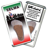 Selma FootWhere® Souvenir Fridge Magnets. 6 Piece Set. Made in USA-FootWhere® Souvenirs